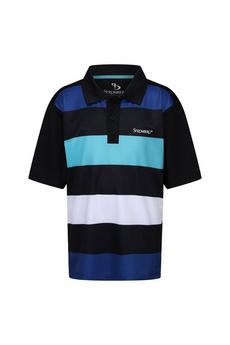 Stromberg Black 'Beat Stripe' Polo T-Shirt