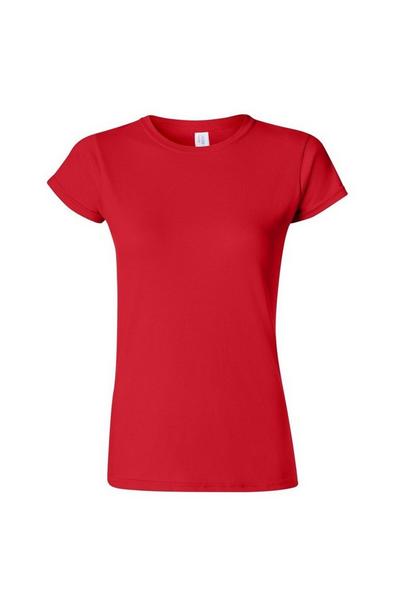 Gildan Red Soft Style Short Sleeve T-Shirt