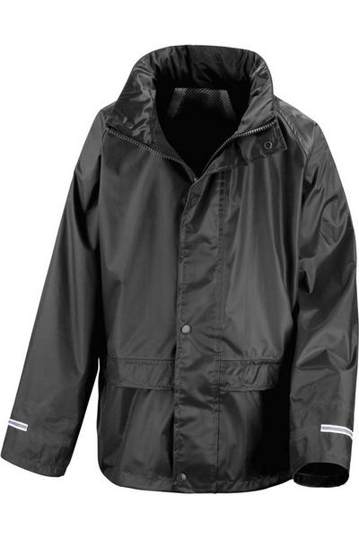 Result Black Core Rain Suit Jacket And Trousers Set