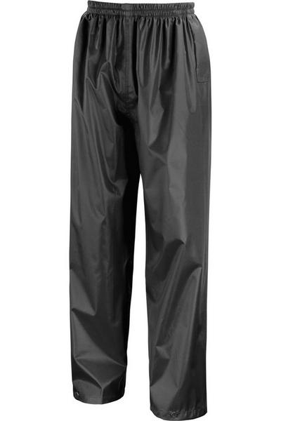 Result Black Core Rain Suit Jacket And Trousers Set