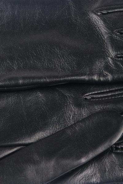 Lakeland Leather Black Twin Buckle Leather Gloves