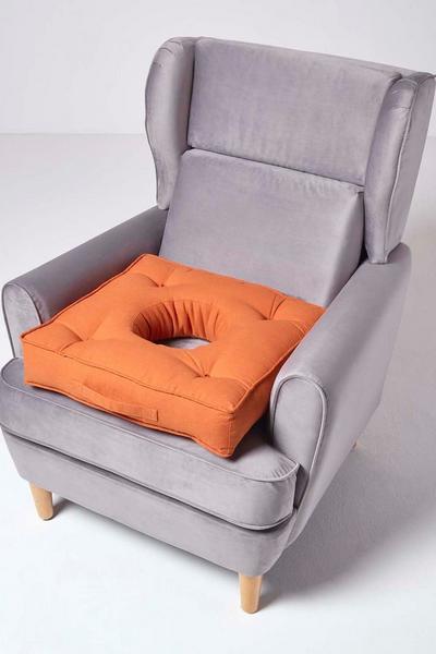 Homescapes Orthopaedic Cotton Armchair Booster Cushion