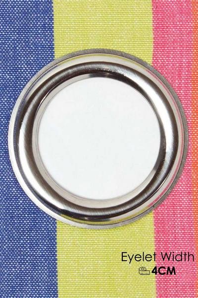 Homescapes Multi Multi Stripes Ready Made Eyelet Curtain Pair