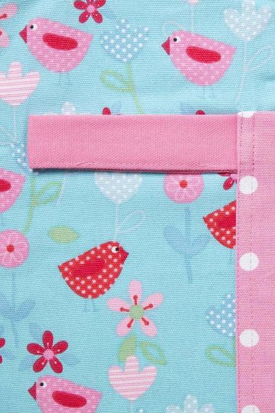Homescapes Multi Birds and Flowers Pink Cotton Apron
