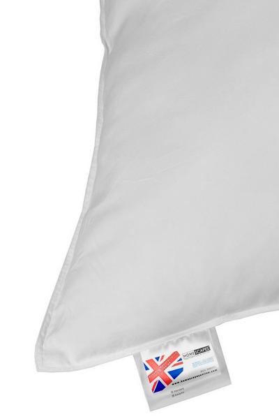 Homescapes White Duck Feather Euro Continental Square Pillow - 80cm x 80cm (32"x32")