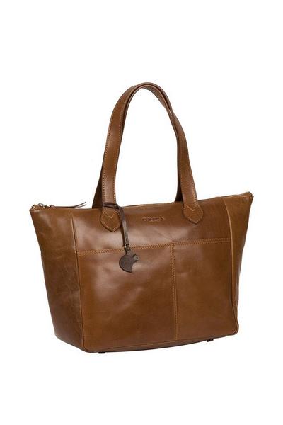 Conkca London Tan 'Harp' Leather Tote Bag