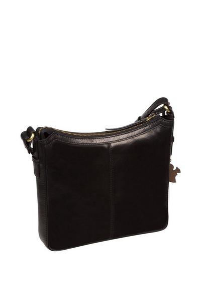 Conkca London Black 'Tamara' Leather Cross Body Bag