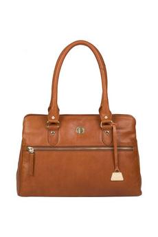 Pure Luxuries London Light Tan 'Poppy' Leather Handbag
