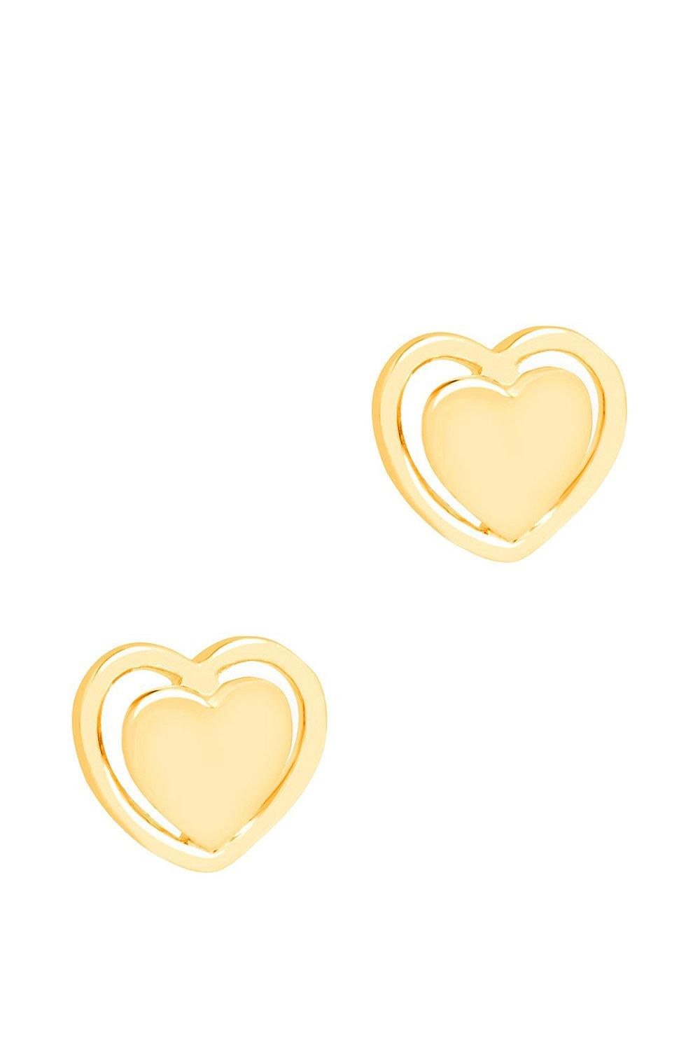 Jewellery | Gift Packaged 'Violette' 18ct Gold Plated 925 Silver Heart ...