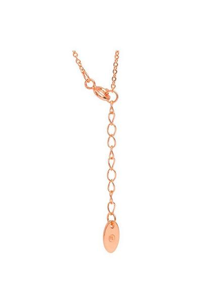 Pure Luxuries London Rose Gold Gift Packaged 'Cosmos' 18ct Rose Gold Plated 925 Silver Pearl Necklace