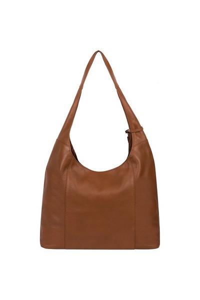 Pure Luxuries London Tan 'Nina' Leather Shoulder Bag