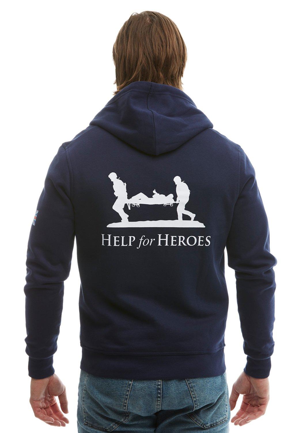 help for heroes zipped moletom com capuz