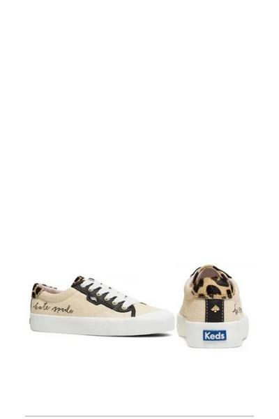 Keds Nude 'Kate Spade New York Crew Kick' Raffia Platform Sneaker