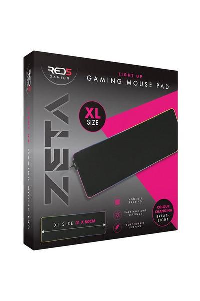 RED5 Black RGB Large Mouse Mat with Lights