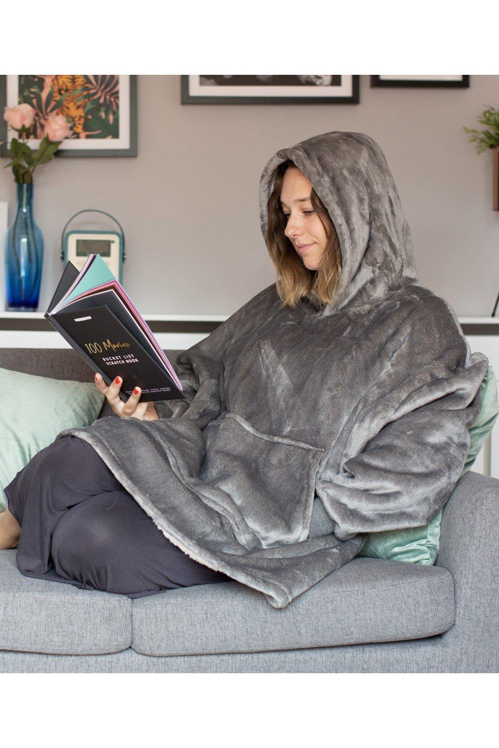 Hoodies & Sweatshirts | Huggie Snuggle Blanket In Grey | Wellbeing