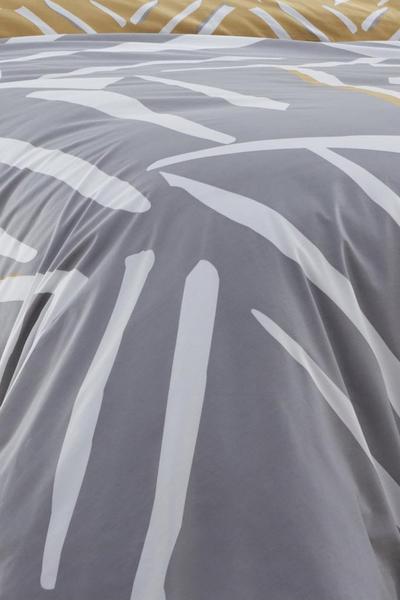 Drift Home Grey 'Stryke' Modern Abstract Print Responsibly Sourced Reversible Duvet Cover Set
