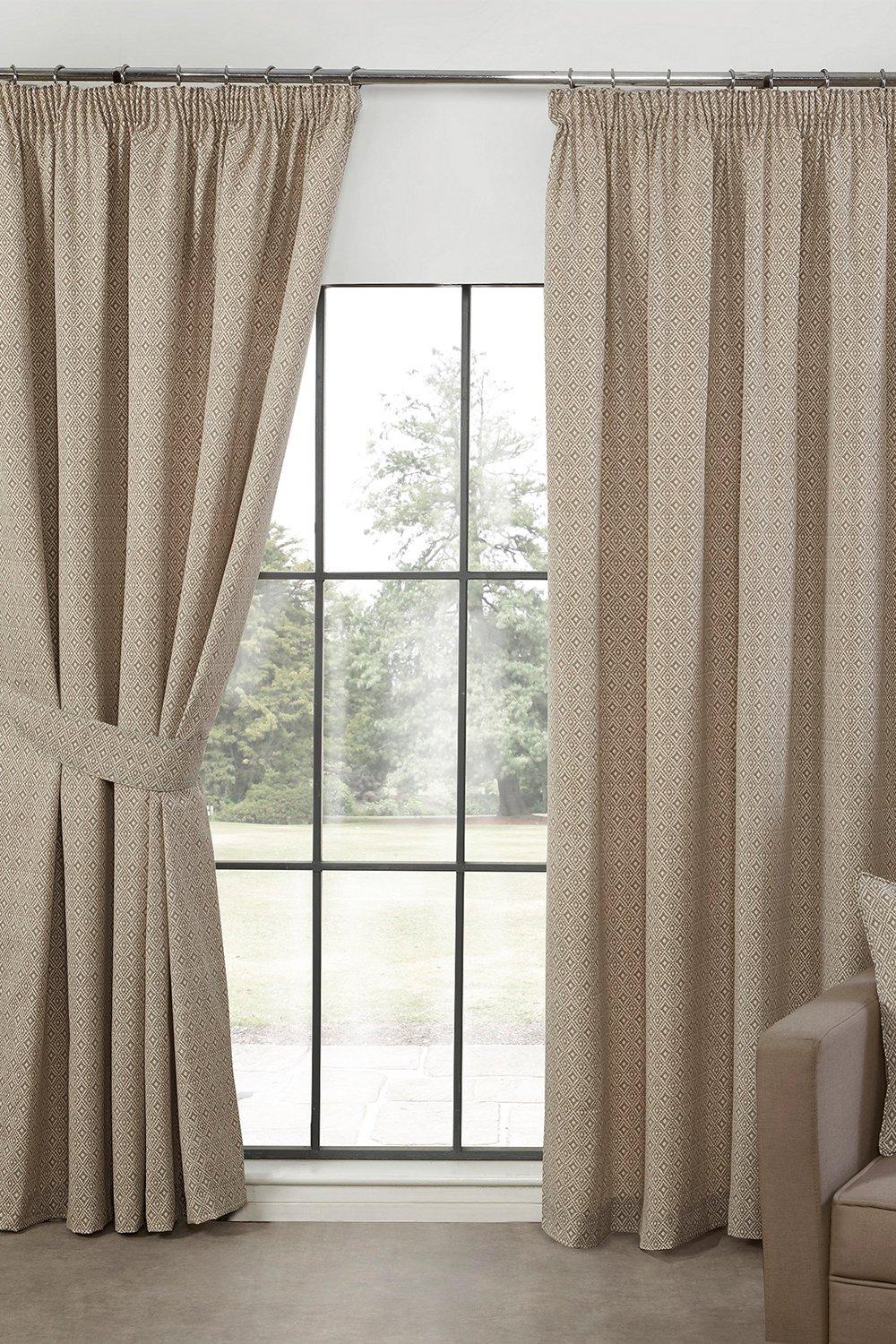 Curtains | Aztec Linen Pencil Pleat Curtains | FWStyle