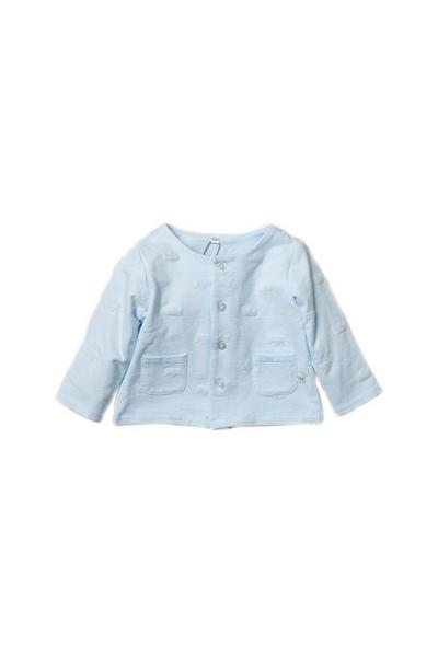 Rock a Bye Baby Blue Royal Print Three-Piece Baby Gift Set
