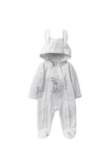 Guess How Much I Love you White Guess How Much I Love You Fleece Pramsuit