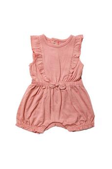 Miss Pink Cotton Frill Sleeved Playsuit