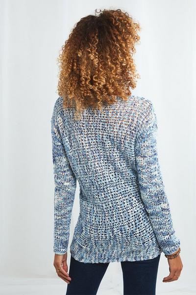 Joe Browns Blue Knitted Wrap Sweater