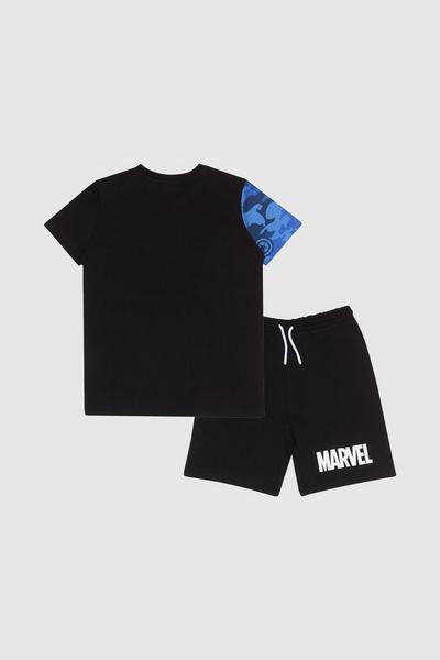 Marvel Black Avengers Team Set Top and Shorts Set