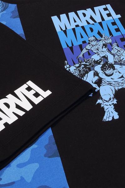 Marvel Black Avengers Team Set Top and Shorts Set