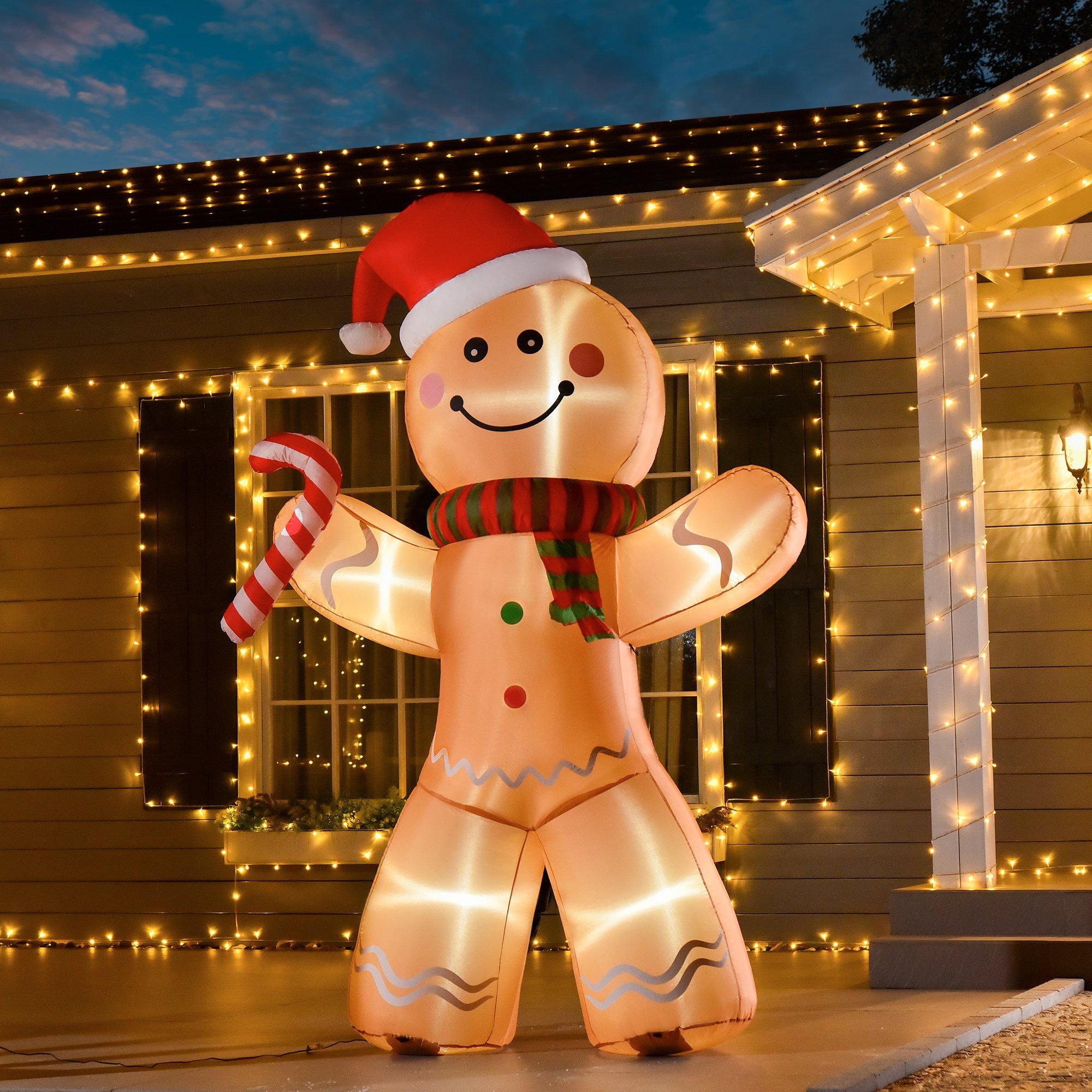 christmas inflatable gingerbread house