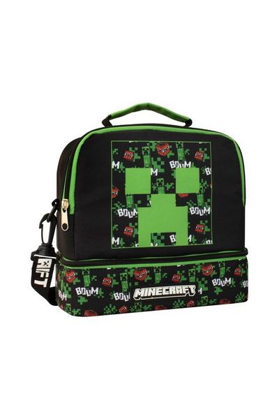 Minecraft Black Kids Lunchbag