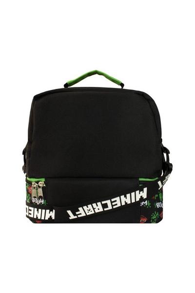 Minecraft Black Kids Lunchbag