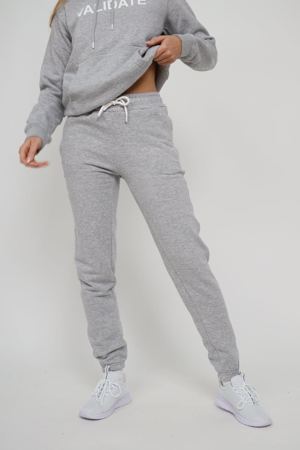 ladies grey tracksuit bottoms