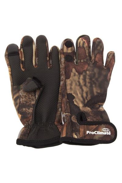 Floso Green Neoprene Premium Angling/Fishing Gloves