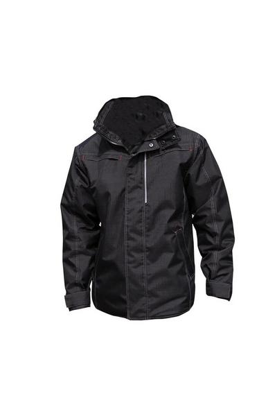 Result Black Waterproof Denim Textured Rugged Jacket