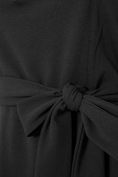 Yours Black Puff Sleeve Peplum Top