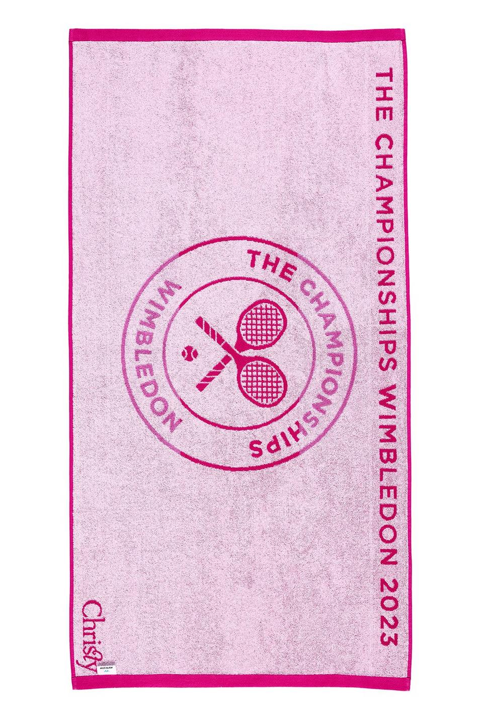 Towels | 'Wimbledon'' Championship 2023 Towel Rose & Fuchsia | CHRISTY