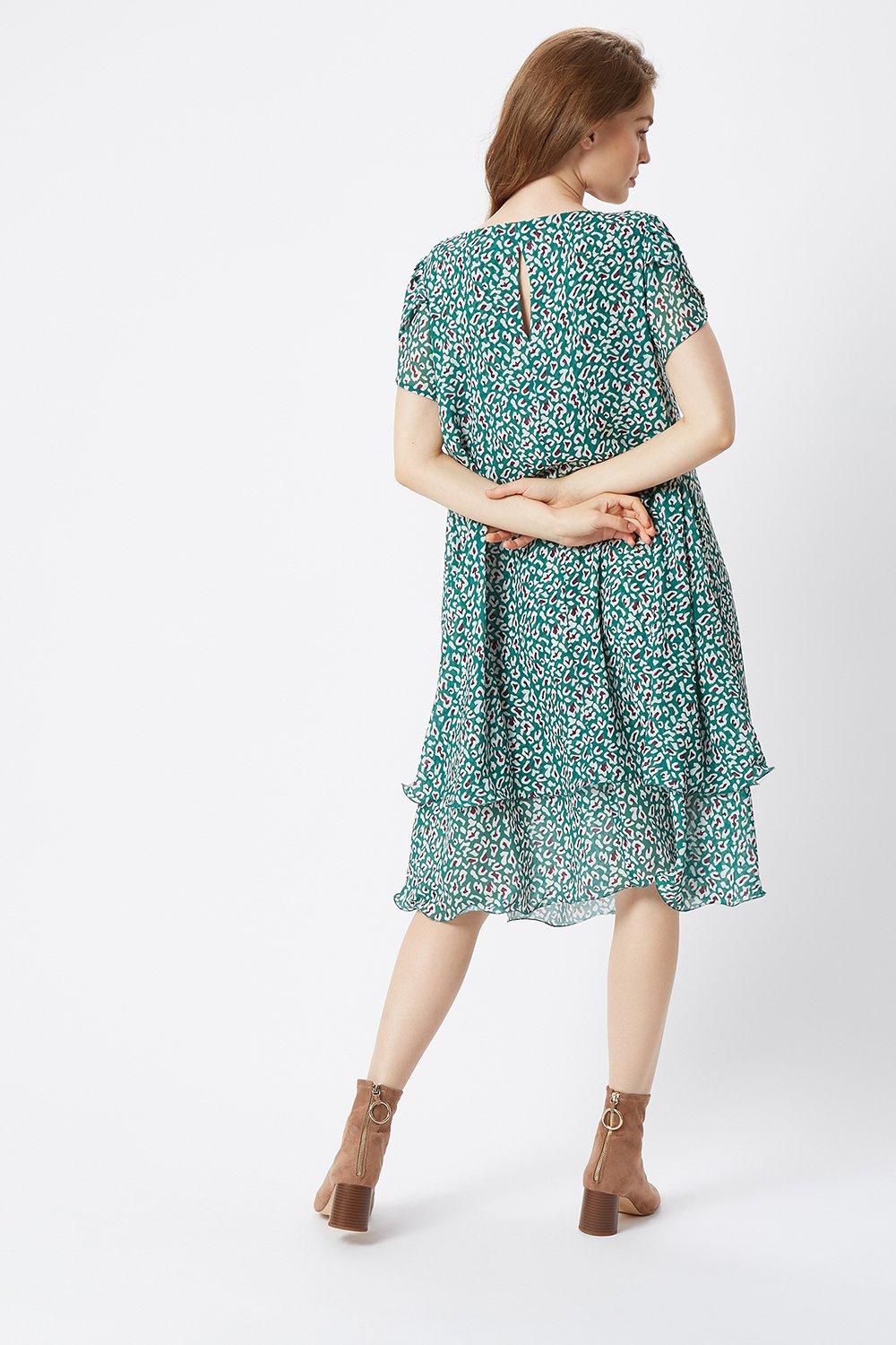 James Lakeland Petal Sleeve Wave Hem Dress | Debenhams