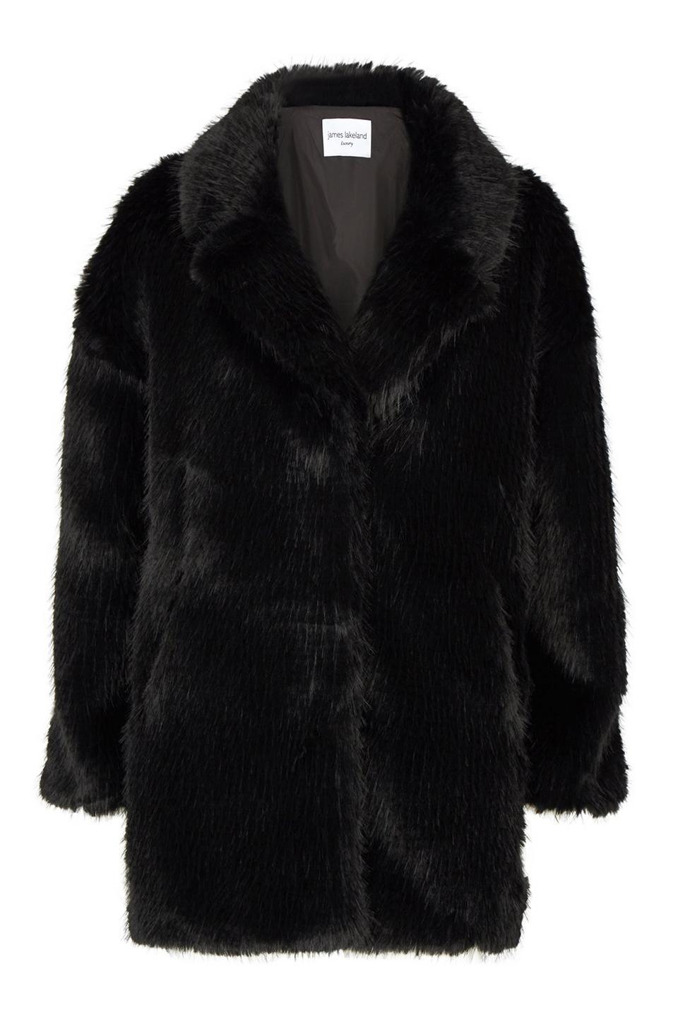 Jackets & Coats | Luxury Faux Fur Coat | James Lakeland