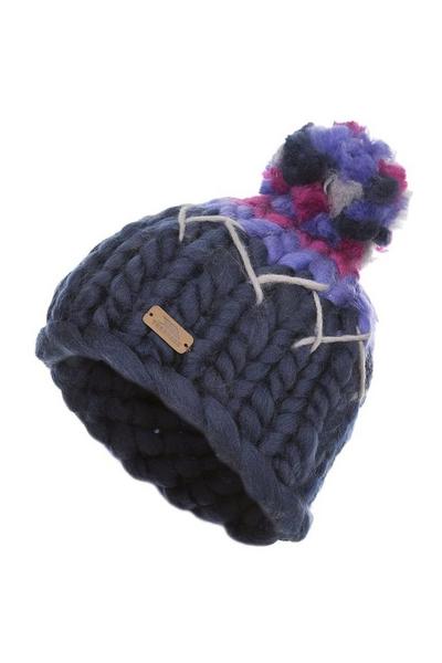 Trespass Navy Ellery Bobble Hat