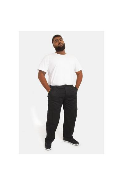 Duke Clothing Black London Cotton Cargo Trousers