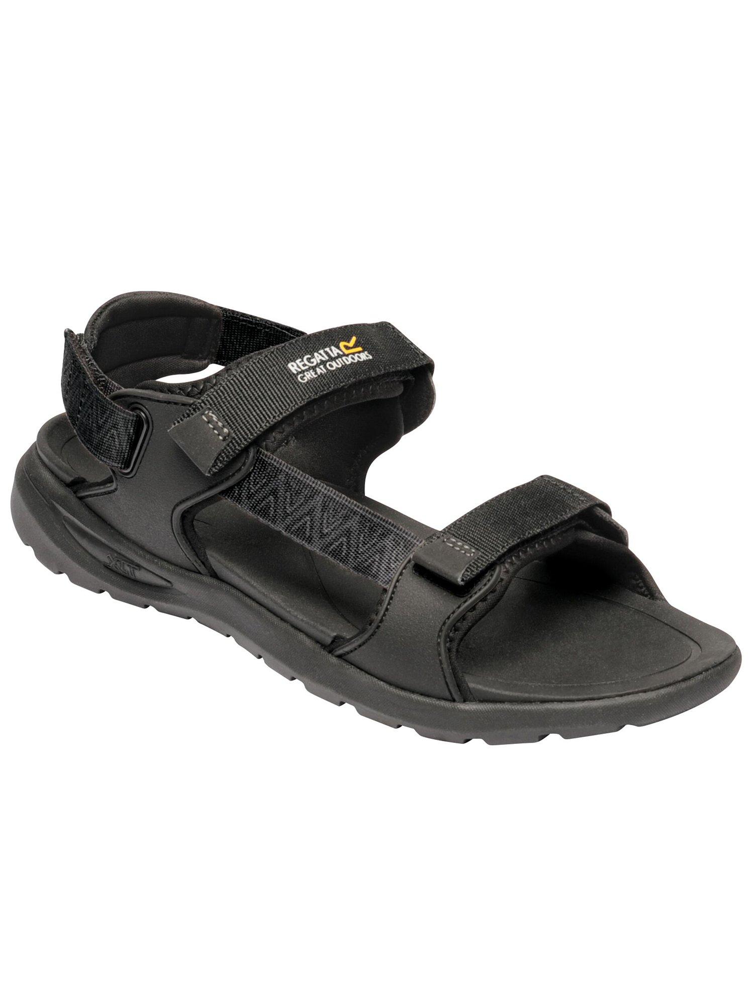 double buckle sandals rubber