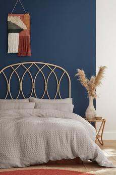 Pineapple Elephant Grey 'Caspian Cotton Waffle' Duvet Set