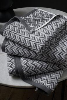 Content By Terence Conran Grey 'Hanway Ribbed' Cotton Towels