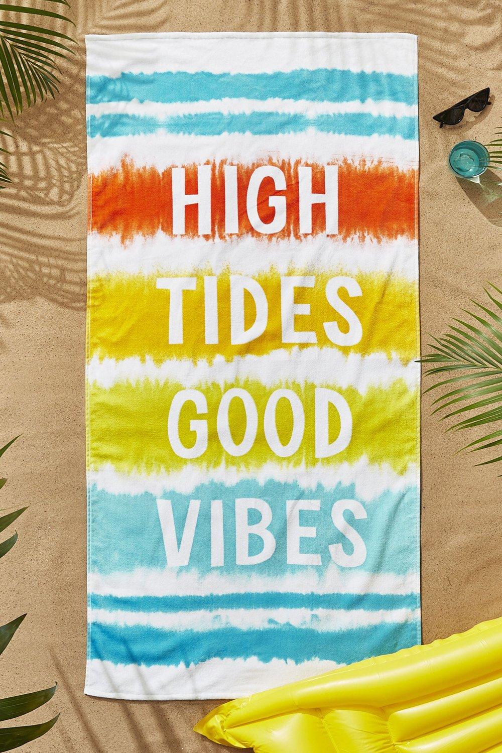 Towels Tie Dye Vibes Cotton Beach Towel Catherine Lansfield 