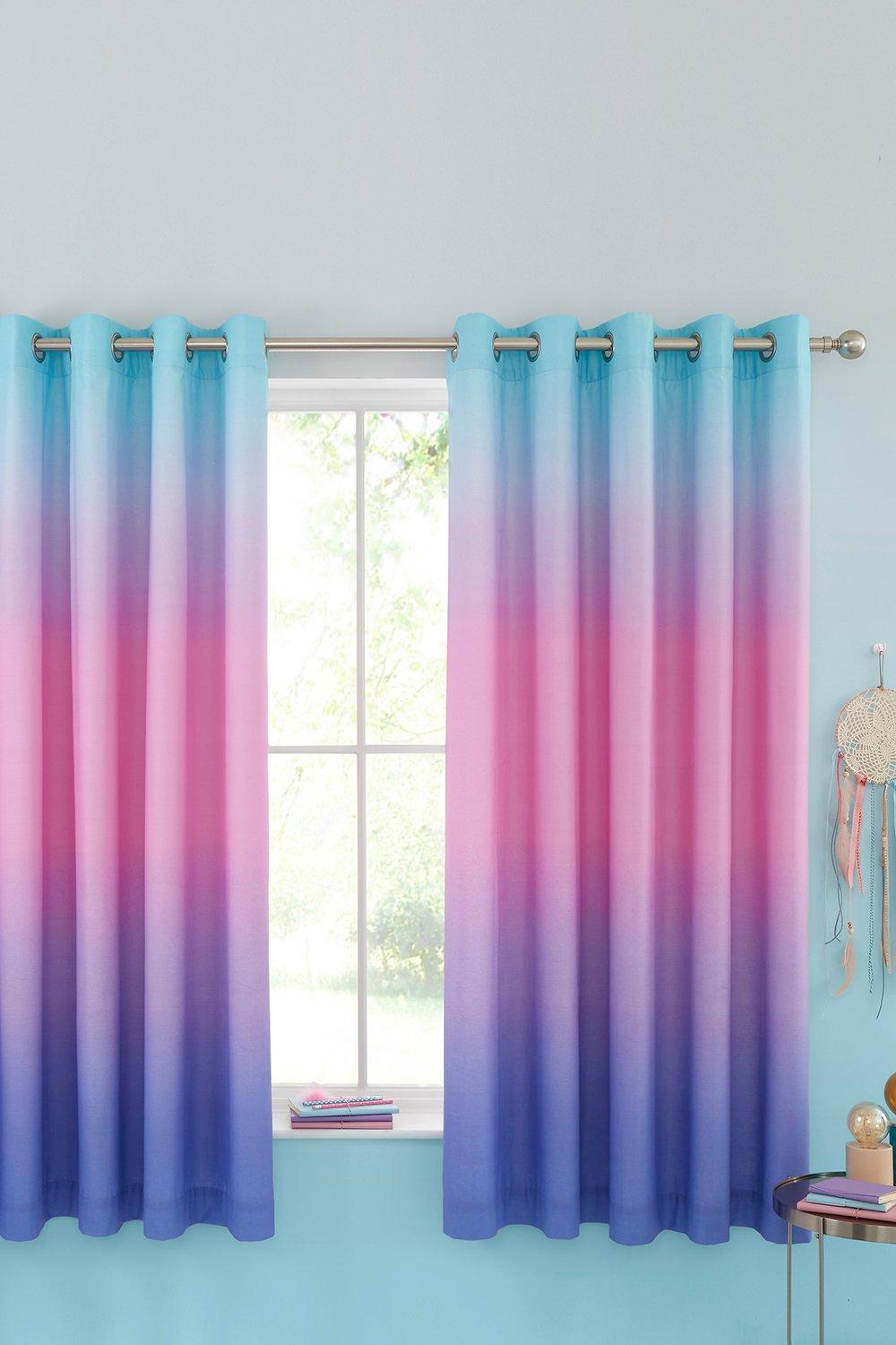 Curtains | 'Ombre Rainbow Clouds' Lined Curtains | Catherine Lansfield