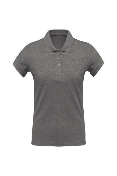 Kariban Grey Organic Pique Polo Shirt