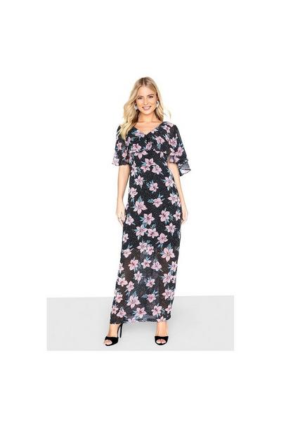Girls On Film Black Printed Maxi Tea Dress