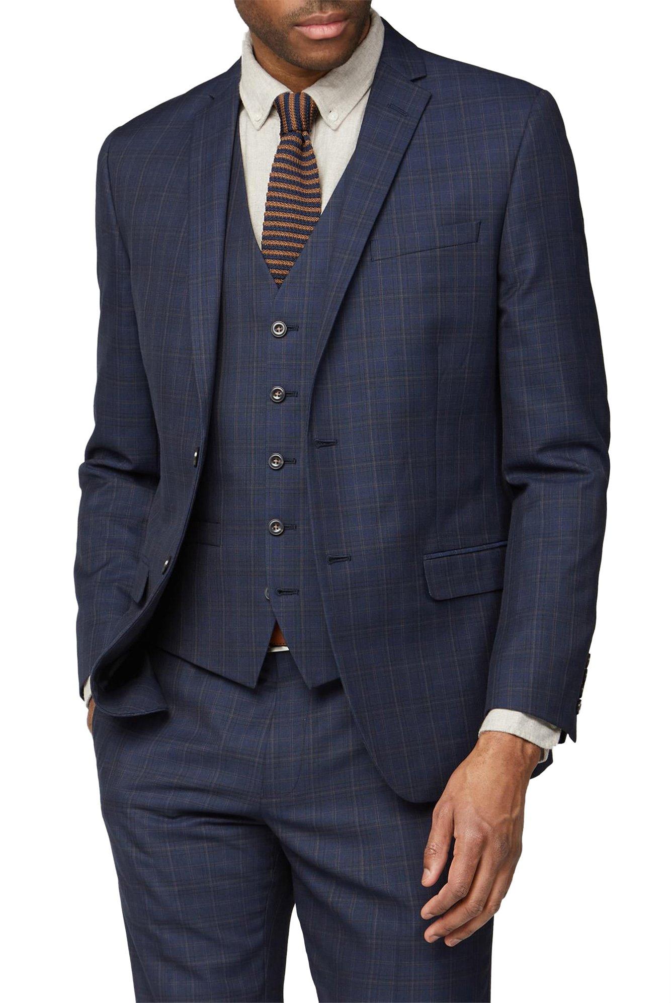 debenhams navy suit