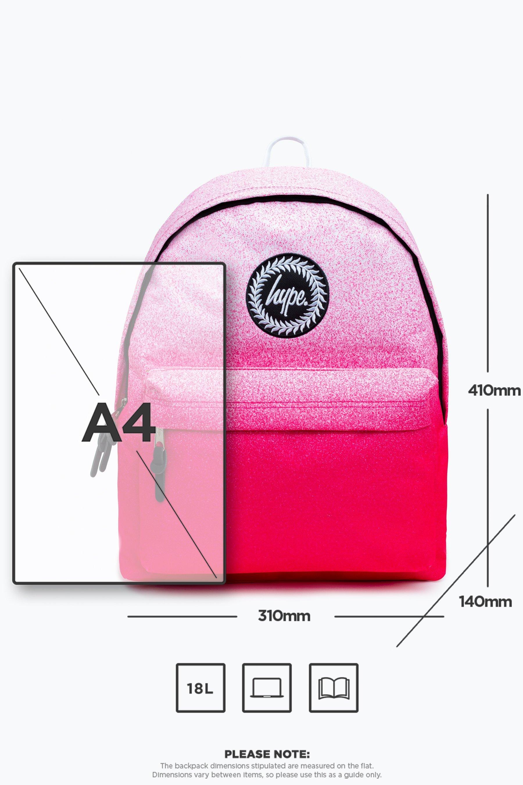 hype pink speckle fade backpack