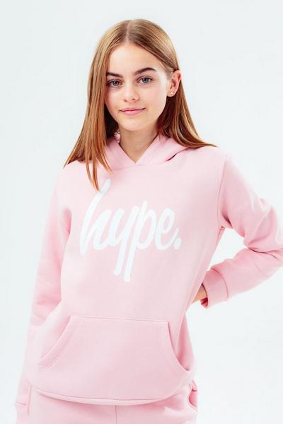 Hype Pink Script Hoodie