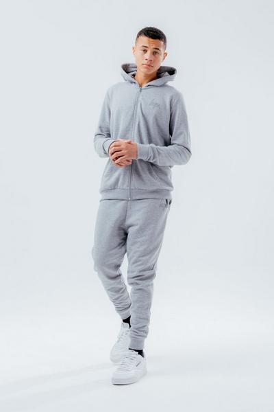 Hype Grey Unisex Marl Script Tracksuit Set